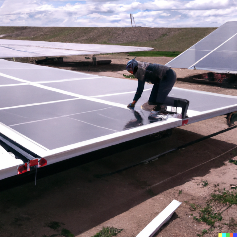 INSTALLATION OF INDUSTRIAL SOLAR PANEL SYSTEM