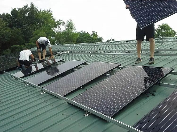 Roof Mounted Solar Structure