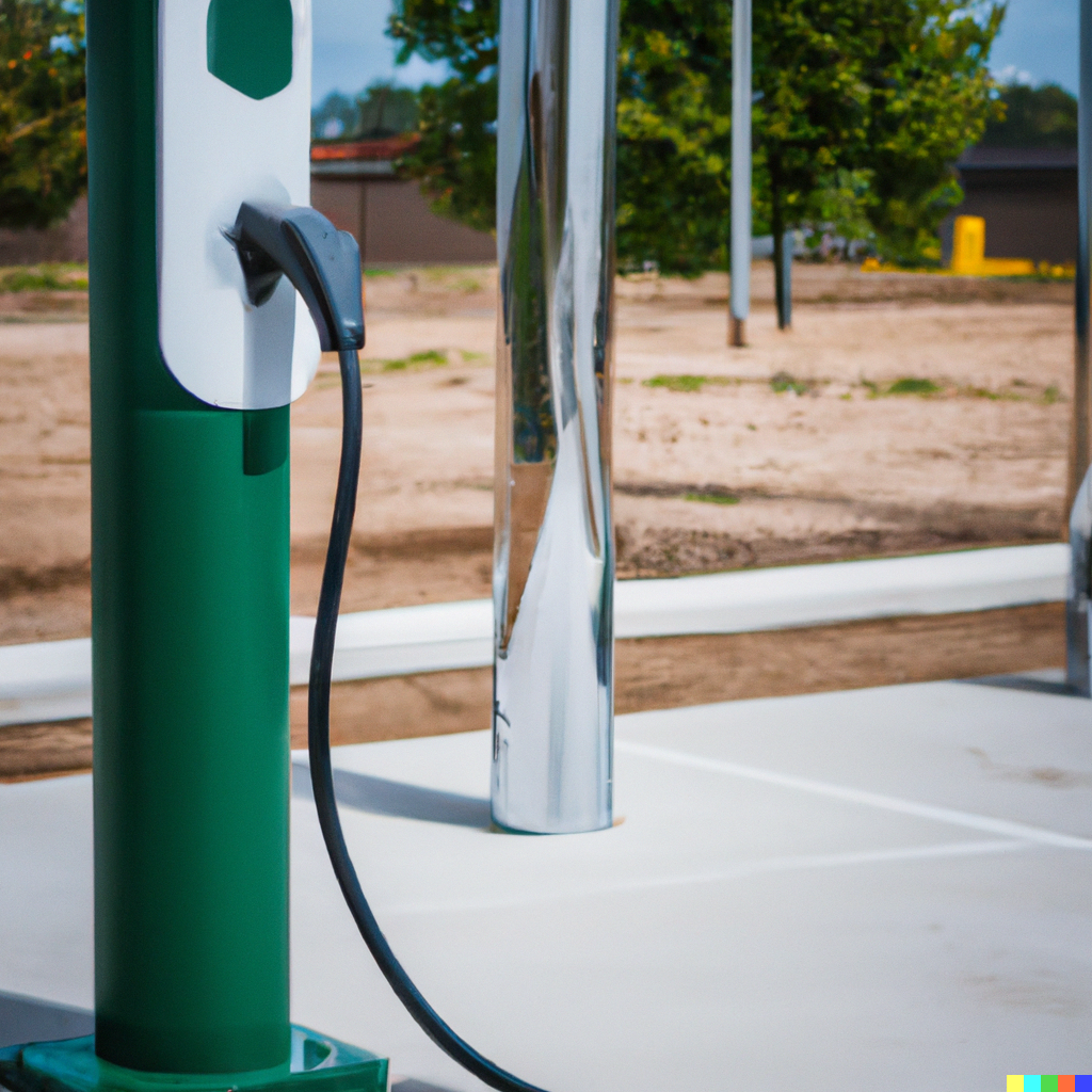EV fast charging station installation